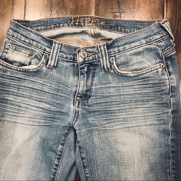 Hippie Jeans Hippie Brand Raw Edge Distressed Jeans Sz 7 Poshmark